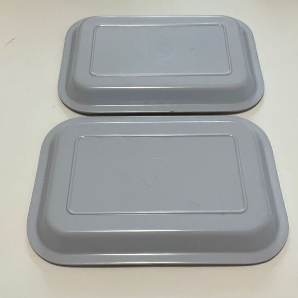 Pair of Palm Tree Trinket Trays, melamine. Kawaii, Fairy Kei - Picture 4 of 8